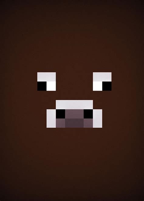 Cow Minecraft Face