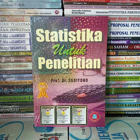 Jual Statistika Untuk Penelitian Prof Dr Sugiyono Shopee Indonesia