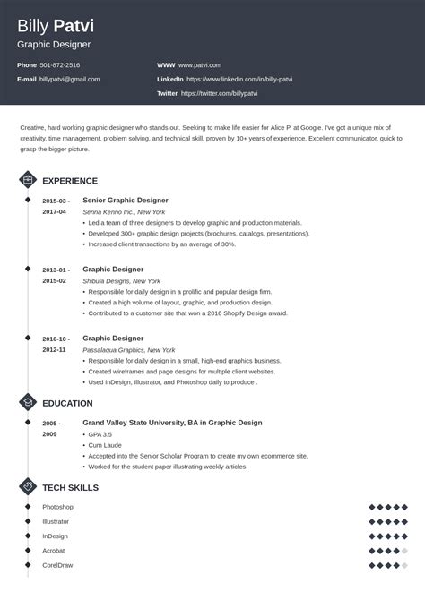 Graphic Designer Resume Examples + Best Design in 2025