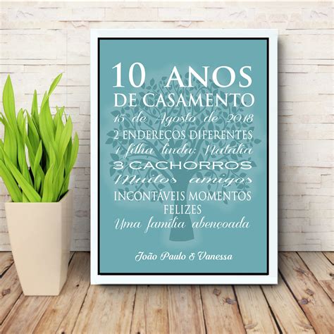 10 Años Bodas De Aluminio Frases A forma de comemorar os 10 anos