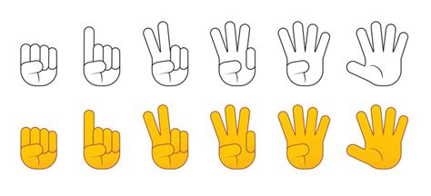 Counting Fingers Clipart