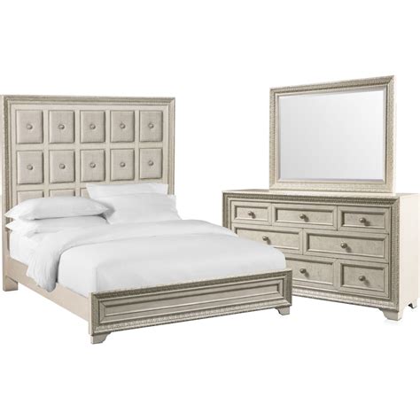 Valentina 5 Piece Queen Bedroom Set With Dresser And Mirror Value