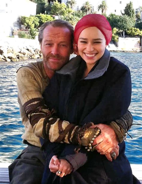 Here I Stand : Iain Glen and Emilia Clarke behind the scenes of...