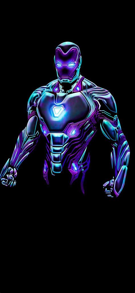 Neon Iron Man Bleeding Edge Armor R Amoledbackgrounds