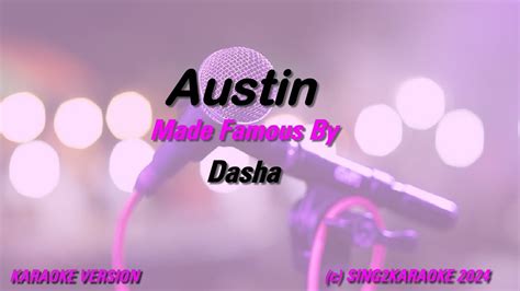 Dasha Austin Karaoke Version Lyrics Youtube