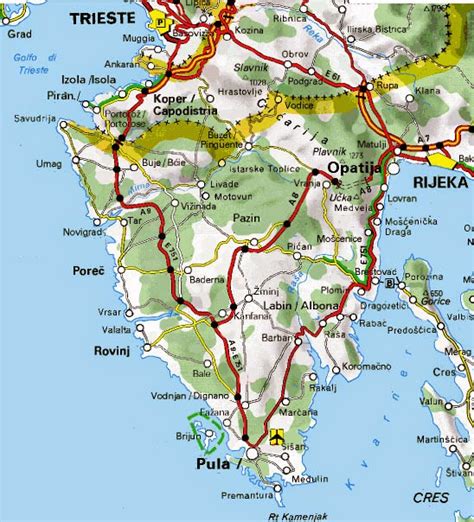 Istrien Sehensw Rdigkeiten Karte Griechenland Karte