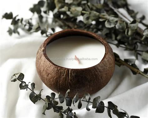 Eco Friendly Natural Coconut Shell Candle Bowls Coco Candles Buy