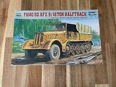 Trumpeter 1 72 Scale FAMO SD KFZ 9 18 Ton Halftrack Model Kit 07203