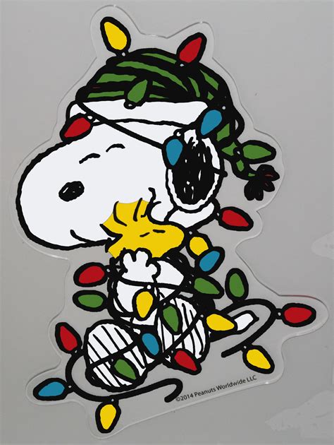 Snoopy Peanuts Gel Window Cling