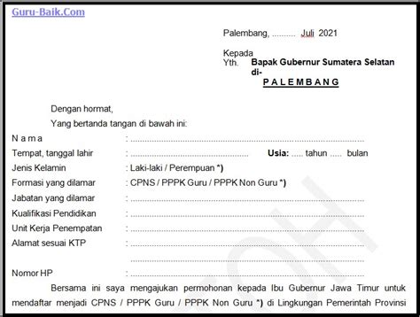 Contoh Surat Pernyataan P3k 2019 Surat Permohonan Desain Contoh Surat Vqn1zjpop9