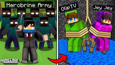 Clyde Became Herobrine Boss To Save Oliptv And Jeyjeyminecraft In