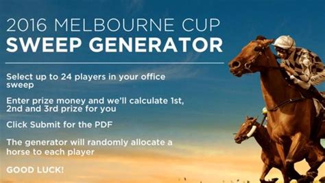 Melbourne Cup 2016 best online office sweep generator: online, computer, office, laptop, desktop ...