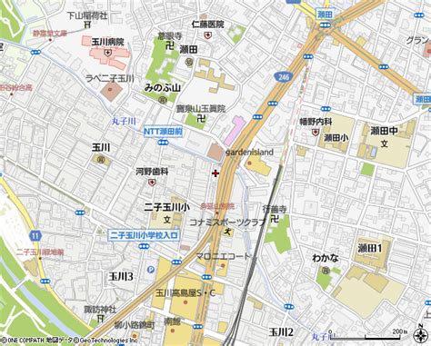 都営玉川四丁目アパート2号棟（世田谷区アパート）の住所・地図｜マピオン電話帳