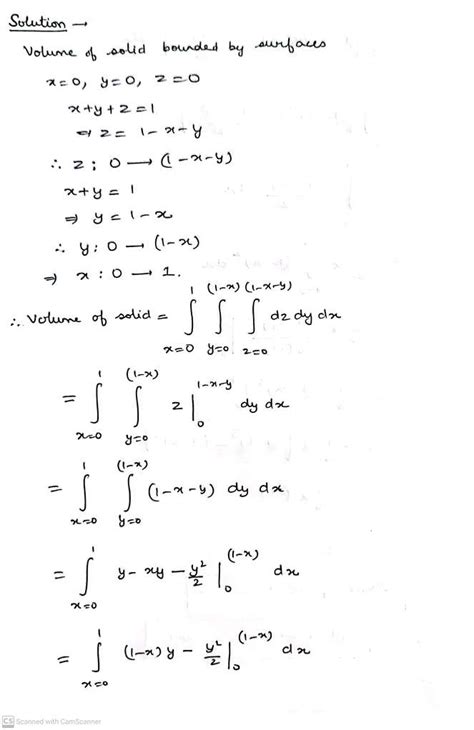 Find The Volume Of Solid Bounded By The Surface X Y X Y Z