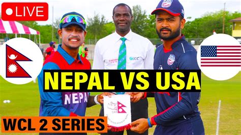 Nepal Vs Usa Live Icc Mens Cwc League 2 Live Nepali Commentary Interaction And Updates