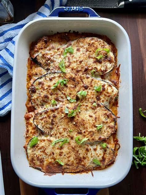 Easy Low Carb Eggplant Lasagna Hungry Happens