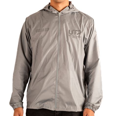 Chaqueta Rompevientos Gris Hombre Tienda Utp