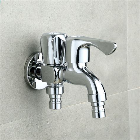 Stainless Steel In Out Head Two Way Water Washer Tap Faucet Tw