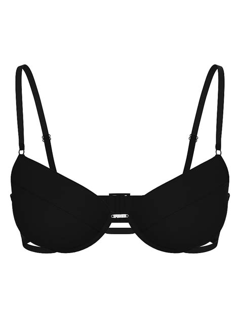 Buy Strappy Push Up Bikini Top Limited Edition Black Order Bikini Top Online PINK US