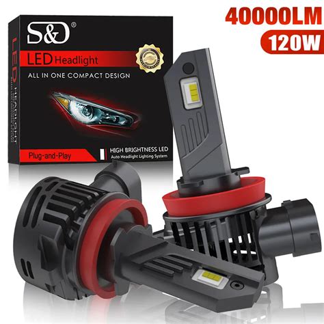 40000LM Farol LED H7 Canbus H1 H4 H8 H11 9005 HB3 9006 HB4 9012 HIR2 L