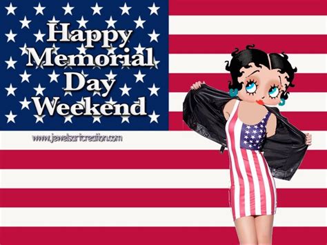 Pin By Mary W On Betty Boop And Hilda Happy Memorial Day Betty Boop