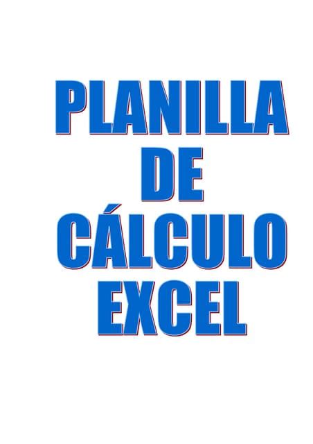 Excel Teoria Pdf