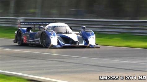 Peugeot 908 HDI FAP LMP1 Test On The Track YouTube