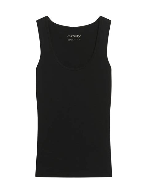 Schwarzes Basic Tank Top Orsay Orsay At Der Offizielle E Shop Der