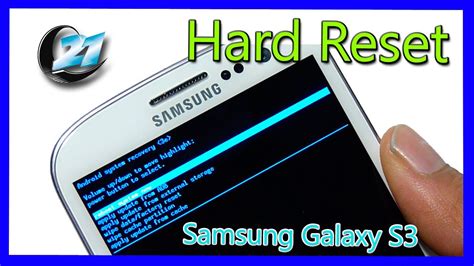 Como Borrar Toda La Informacion De Un Samsung Galaxy S3 Hard Reset