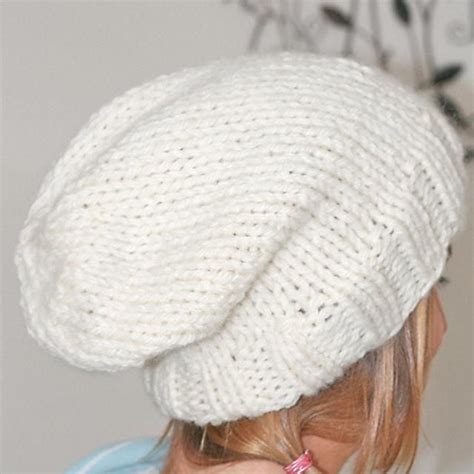 Ava Slouchy Hat With Flower Knitting Pattern By Julie Taylor