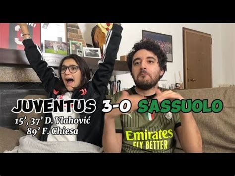 Juventus Sassuolo Live Reaction Sul Carro Di Dusan Youtube