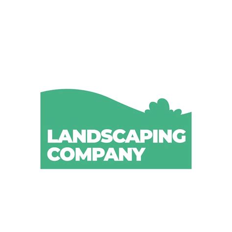 Free Vector | Landscaping logo template design