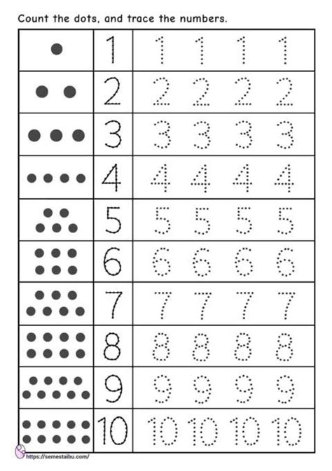 number tracing archives lembar kerja anak gambar mewarnai semesta