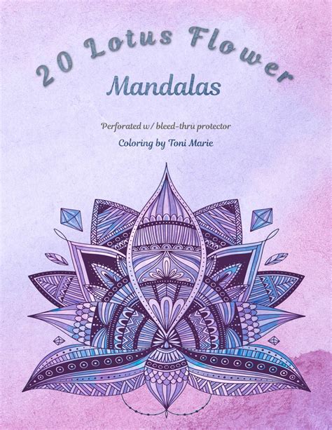 20 Lotus Flower Mandalas Coloring Book Makerplace By Michaels