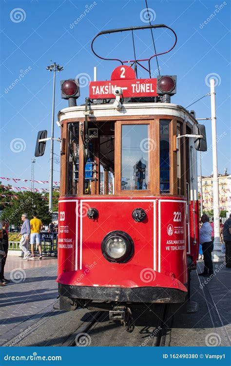 Istanbul, Turkey, Middle East, Taksim Square, Cable Car, Tram, Tramway ...