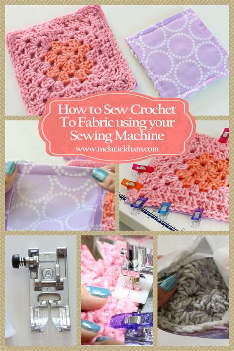 How To Sew Crochet To Fabric Using A Sewing Machine Sewing Machine