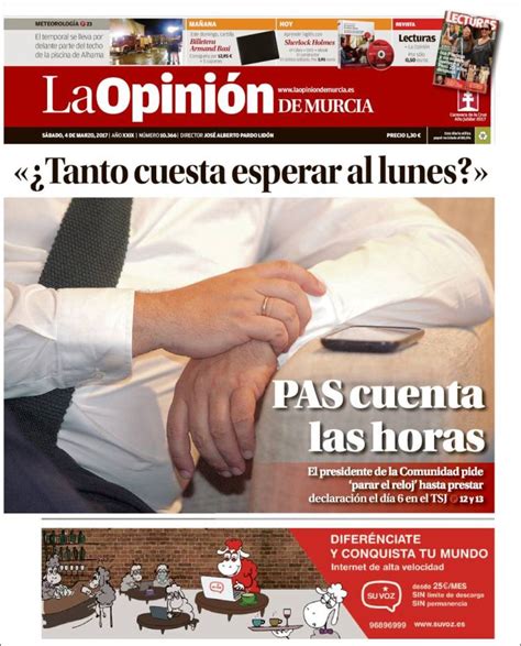 Periódico La Opinión De Murcia España Periódicos De España Edición