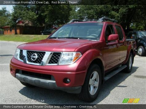 Red Brawn 2006 Nissan Frontier LE Crew Cab Desert Interior