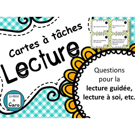 Cartes T Ches Pour La Lecture