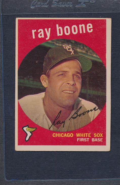 Topps Ray Boone White Sox Ex Ebay