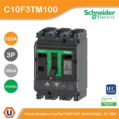 Schneider Circuit Breaker Compact Nsx F Ka Vac Poles Tmd