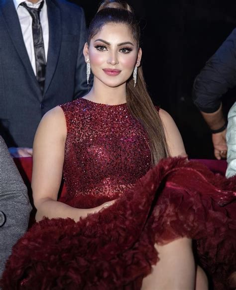 Urvashi Rautela Is A Chic Party Babe In A Red Ruffled Rose Dress Worth