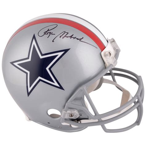 Autographed Dallas Cowboys Roger Staubach Fanatics Authentic Riddell ...