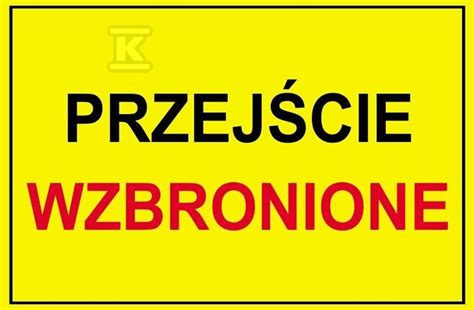 Budowlana tablica ostrzegawcza PRZEJŚCIE WZBRONIONE BTO 28