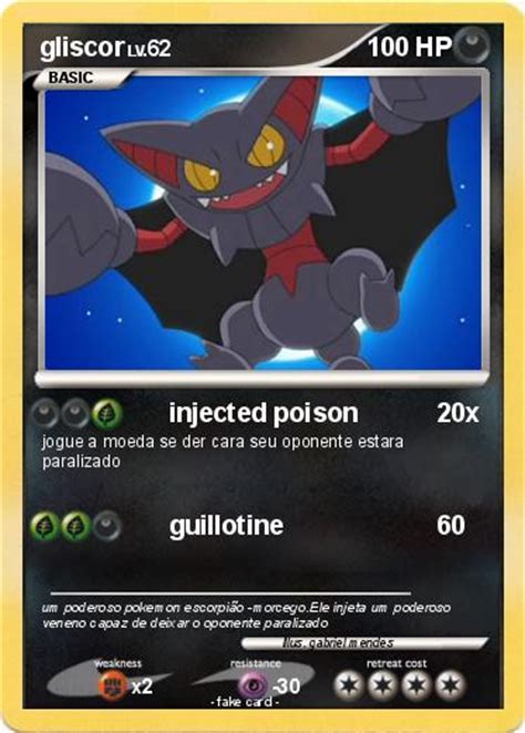 Pokémon gliscor 39 39 - injected poison - My Pokemon Card