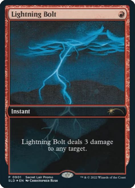 Lightning Bolt 0901 Secret Lair Drop Series Magic The Gathering