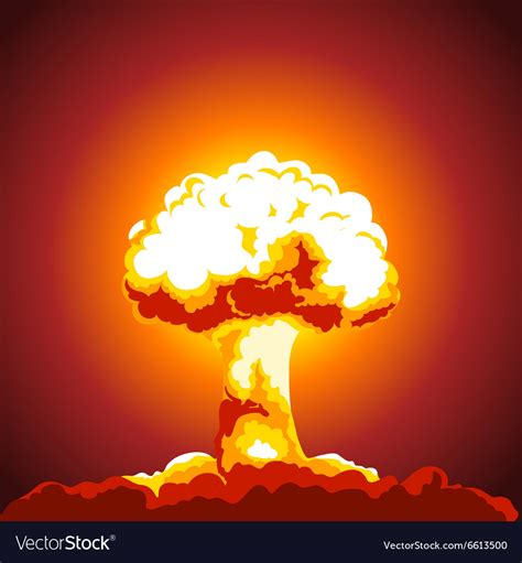 Nuclear explosion Royalty Free Vector Image - VectorStock