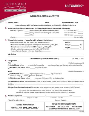 Fillable Online Patient Support ULTOMIRIS Ravulizumab Cwvz Fax