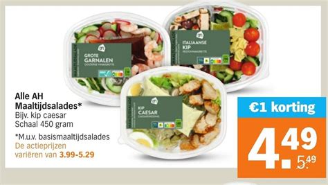 Alle Ah Maaltijdsalades 450g Aanbieding Bij Albert Heijn