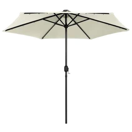 Vidaxl Parasol Met Led Verlichting En Aluminium Paal Cm